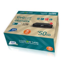 i-CAN S490 Cavo, Ethernet (RJ-45), Satellite HD Nero