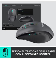 Logitech M100 Mouse USB con Cavo, 3 Pulsanti, Tracciamento Ottico 1000 DPI, Ambidestro, Compatibile con PC, Mac, Laptop