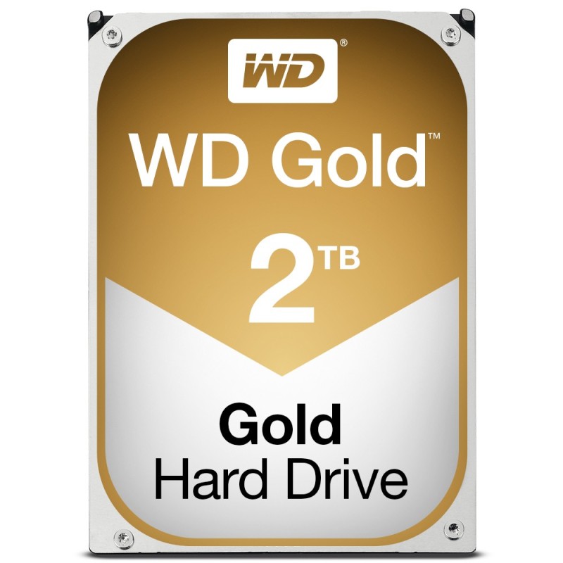 Western Digital Gold disco rigido interno 2 TB 7200 Giri min 128 MB 3.5" Serial ATA III