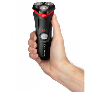 Remington R3000 rasoio elettrico Rotazione Trimmer Nero, Rosso