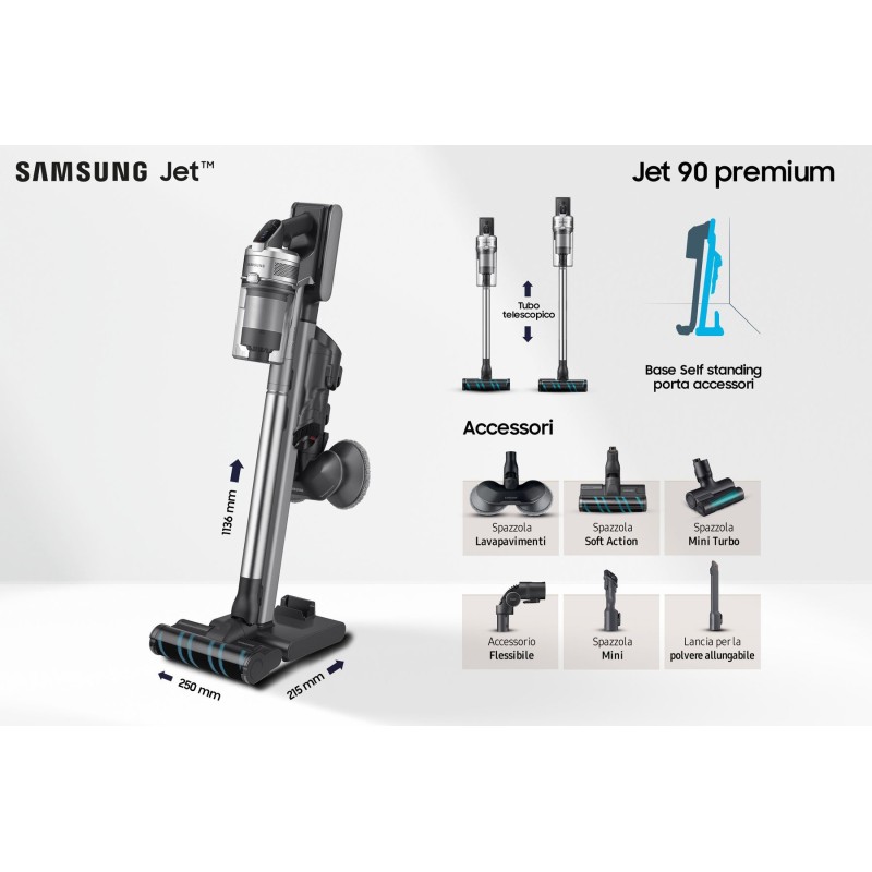 Samsung Aspirapolvere senza filo Jet™ 90 premium 200aW VS20R9048T3