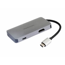 Mediacom MD-C311 hub di interfaccia Mini DisplayPort Alluminio