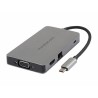 Mediacom MD-C318 replicatore di porte e docking station per laptop Cablato USB 3.2 Gen 1 (3.1 Gen 1) Type-C Alluminio