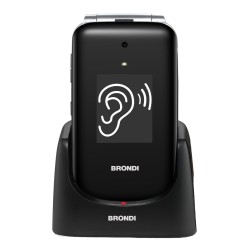 Brondi Amico Supervoice 7,11 cm (2.8") Nero Telefono per anziani