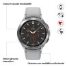 Samsung Galaxy Watch4 Classic Smartwatch Ghiera Interattiva Acciaio Inossidabile 46mm Memoria 16GB Silver