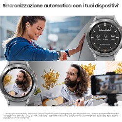 Samsung Galaxy Watch4 Classic Smartwatch Ghiera Interattiva Acciaio Inossidabile 46mm Memoria 16GB Silver