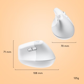 Logitech Lift for Mac mouse Ufficio Mano destra RF senza fili + Bluetooth Ottico 4000 DPI