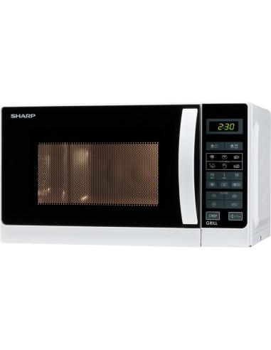Sharp Home Appliances R-642 WW Bianco Microonde con grill Superficie piana 20 L 800 W