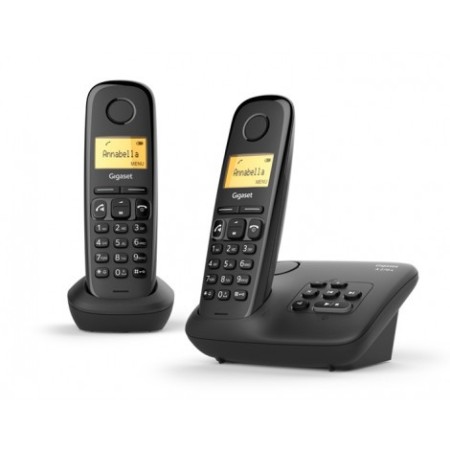 Gigaset A 270 A DUO Telefono analogico DECT Identificatore di chiamata Nero