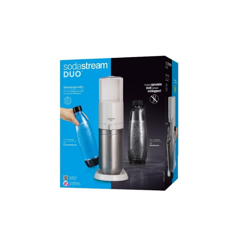 SodaStream DUO Acciaio inox, Bianco