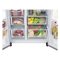 LG GSBV70PZTE Frigorifero Side-by-Side, Classe E, 655L, No frost, Inox