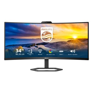 Philips 5000 series 34E1C5600HE 00 LED display 86,4 cm (34") 3440 x 1440 Pixel 4K Ultra HD Nero