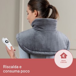 Imetec Intellisense Cervical, Termoforo per Cervicale e Spalle, Cuscino Termico, 47x52 cm, Tessuto Anallergico, 5 Temperature,