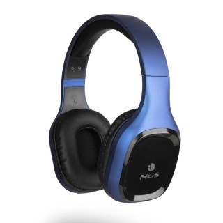 NGS Artica Sloth Auricolare Con cavo e senza cavo A Padiglione Musica e Chiamate Bluetooth Nero, Blu