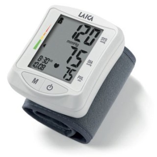 Laica BM1006 monitor per il battito cardiaco Polso Grigio, Bianco