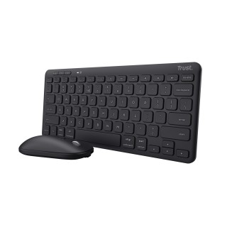 Trust Lyra tastiera Mouse incluso Ufficio RF senza fili + Bluetooth QWERTY Italiano Nero