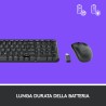 Logitech MK220 Combo Tastiera e Mouse Wireless Compatti per Windows, 2,4 GHz Wireless con Ricevitore USB Unifying, Durata