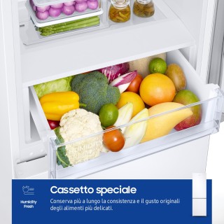 Samsung RB33B610EWW frigorifero Combinato EcoFlex liebra installazione con congelatore 1.85m 344L Classe E, Bianco