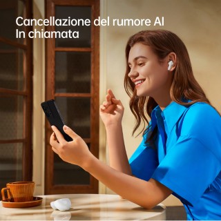 OPPO Enco Buds2, Auricolari True Wireless, Bluetooth 5.2, in-ear, Cancellazione rumore in chiamata, Comandi Touch, Audio