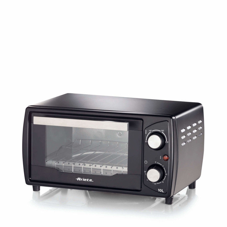 Ariete 3920 Forno elettrico, 1000W, Capacità 10L, Timer 30 minuti, Temperatura Max 230°C, Doppio vetro, Griglia acciaio inox,