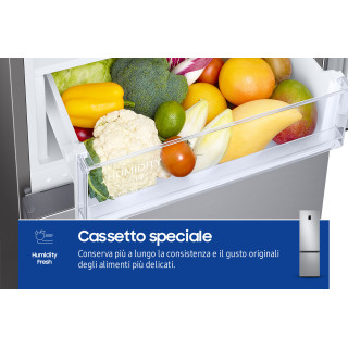 Samsung RB38C672CSA frigorifero Combinato EcoFlex AI Libera installazione con congelatore Wifi 2m 390 L Classe C, Inox