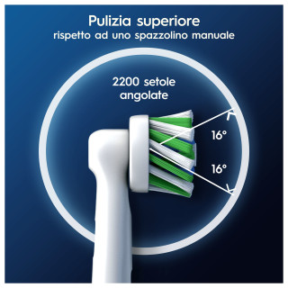 Oral-B CrossAction Testine Di Ricambio Pro Cross Action, 5 Testine