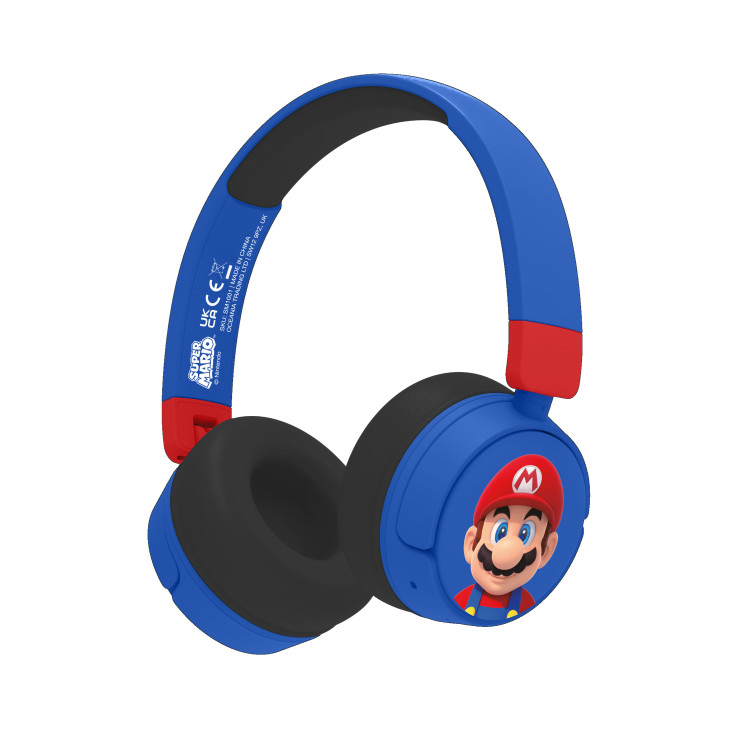 OTL Technologies Super Mario SM1001 cuffia e auricolare Con cavo e senza cavo A Padiglione Gaming USB tipo-C Bluetooth Blu,