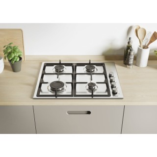 Candy Idea CHG6LX Acciaio inox Da incasso 60 cm Gas 4 Fornello(i)