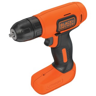 Black & Decker BDCD8-QW trapano Senza chiave Nero, Arancione