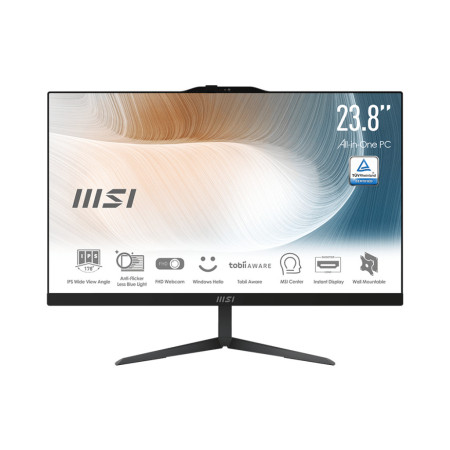 MSI Modern AM242 12M-647IT Intel® Core™ i5 i5-1235U 60,5 cm (23.8") 1920 x 1080 Pixel PC All-in-one 8 GB DDR4-SDRAM 512 GB SSD