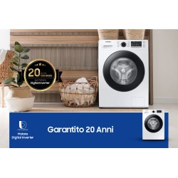 Samsung WW11BGA046ATET lavatrice a caricamento frontale Crystal Clean™ 11 kg Classe A 1400 giri min, Porta nera + Panel D.