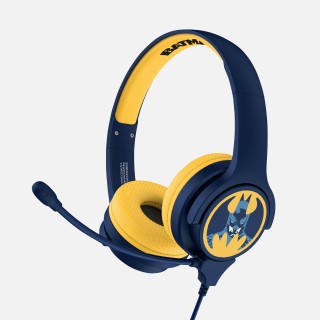 OTL Technologies Batman Blue Kids Interactive Auricolare Cablato A Padiglione Gaming Nero, Blu