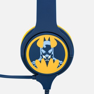 OTL Technologies Batman Blue Kids Interactive Auricolare Cablato A Padiglione Gaming Nero, Blu