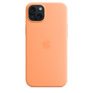 Apple Custodia MagSafe in silicone per iPhone 15 Plus - Aranciata