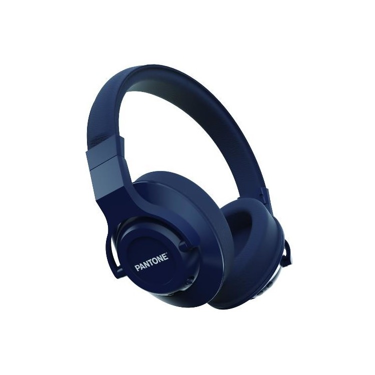 Pantone PT-WH005 Auricolare Con cavo e senza cavo A Padiglione Musica e Chiamate Bluetooth Blu