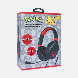 OTL Technologies Pokémon PK0879 cuffia e auricolare Cuffie Cablato A Padiglione Gaming Nero, Rosso