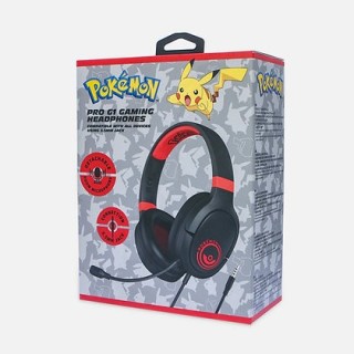 OTL Technologies Pokémon PK0879 cuffia e auricolare Cuffie Cablato A Padiglione Gaming Nero, Rosso