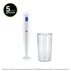 Braun MultiQuick 1 MQ10.001P Minipimer Frullatore ad immersione White