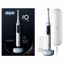 Oral-B iO Spazzolino Elettrico Ricaricabile 10 Bianco,1 Testina, 1 Custodia Da Viaggio ricaricabile, 1 Caricatore Sense