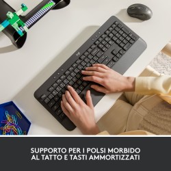 Logitech Signature K650 tastiera Ufficio Bluetooth QWERTY Italiano Grafite