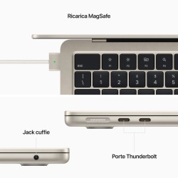 Apple MacBook Air 13" M2 8-core CPU 10-core GPU 512GB Galassia