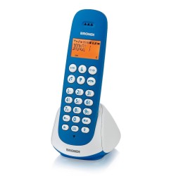 Brondi Adara Telefono DECT Identificatore di chiamata Blu, Bianco