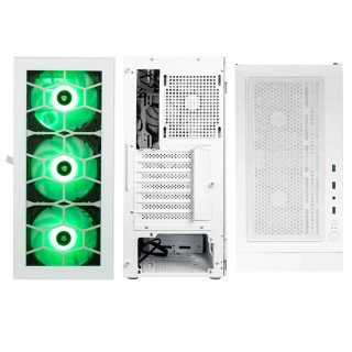 Kolink OBSERVATORY HF GLASS WHITE ARGB Midi Tower Bianco