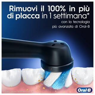 Oral-B Spazzolino Elettrico iO 3 Nero, 1 Testina