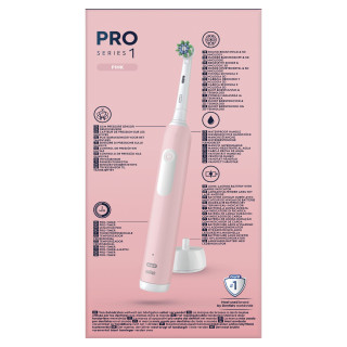 Oral-B Pro Series 1 Adulto Spazzolino rotante-oscillante Rosa