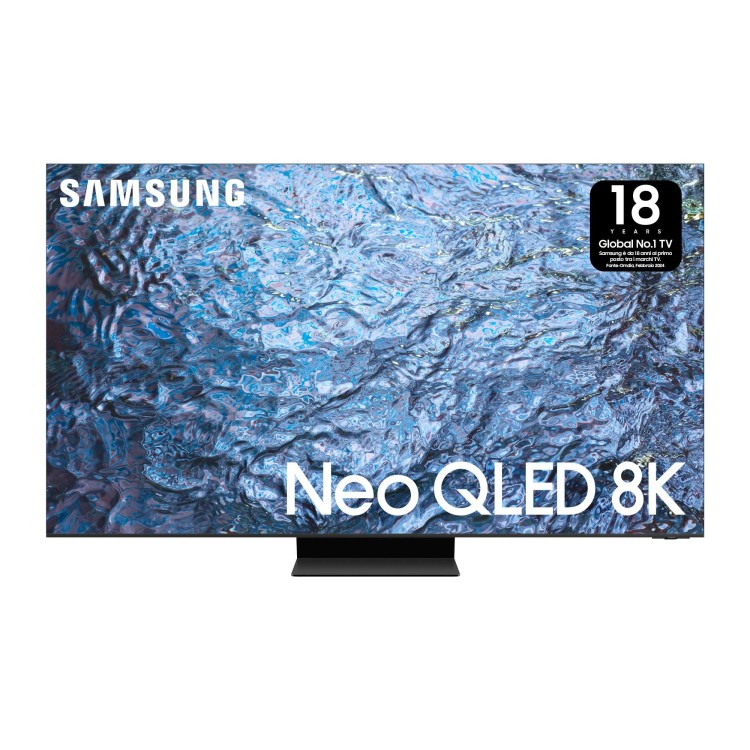 Samsung Series 9 TV QE75QN900CTXZT Neo QLED 8K, Smart TV 75" Processore Neural Quantum 8K, Dolby Atmos e OTS Pro, Titan Black