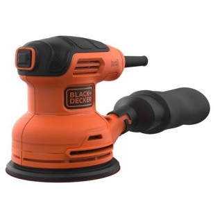 Black & Decker BEW210 Levigatrice orbitale 14000 Giri min Nero, Arancione