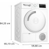 Bosch Serie 4 WTH83058II Asciugatrice a pompa di calore 8 kg Classe A+