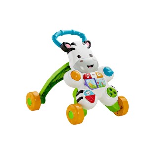 Mattel Zebra Primi Passi Spingibile, Giocattolo Elettronico Educativo con Musica e Suoni, per Bambini di 6 + Mesi