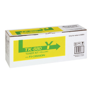 KYOCERA TK-880Y cartuccia toner 1 pz Originale Giallo